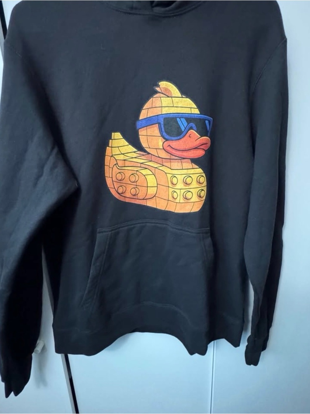 Port and Company Lego Rubber Duck Sunglasses Black Hoodie
